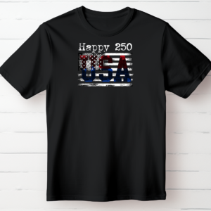 Happy 250 – USA Gradient Flag T-Shirt